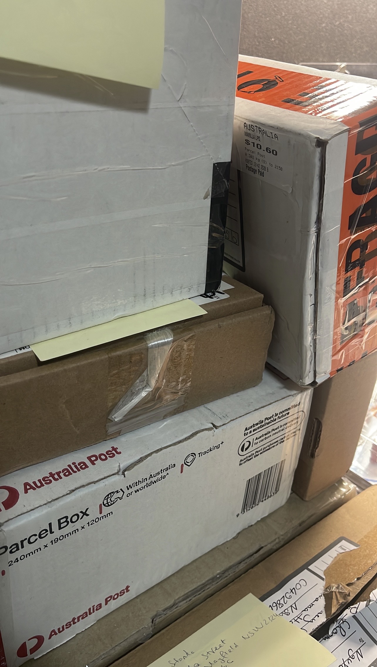 Packing up orders